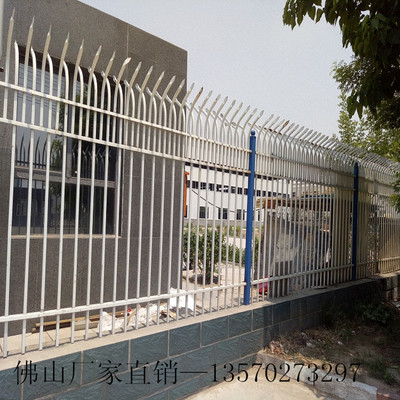中山校区锌钢栏杆 定制工厂围墙防爬栏杆 居民区外围护栏价格